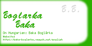 boglarka baka business card