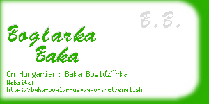 boglarka baka business card